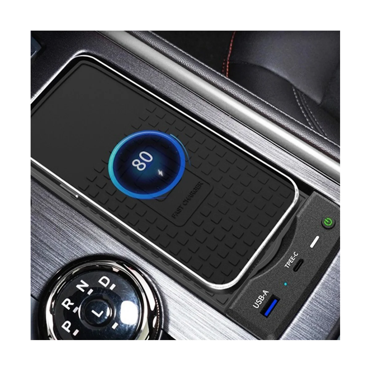 Автомобильное беспроводное зарядное устройство мощностью 15 Вт для Ford Mondeo Evos 2022 2023 Быстрое зарядное устройство для беспроводного телефона Qi Зарядная пластина Изображение 5
