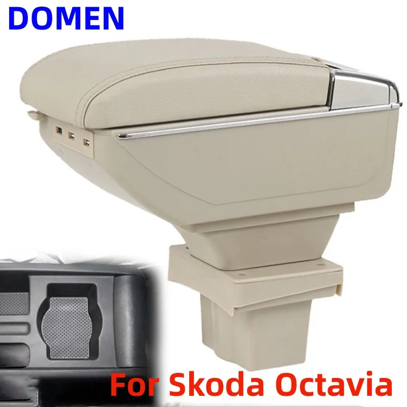 Коробка для подлокотника Skoda Octavia Для Skoda Yeti Mk2 2005-2012 Оригинальная специальная коробка для модификации центрального подлокотника Изображение 0