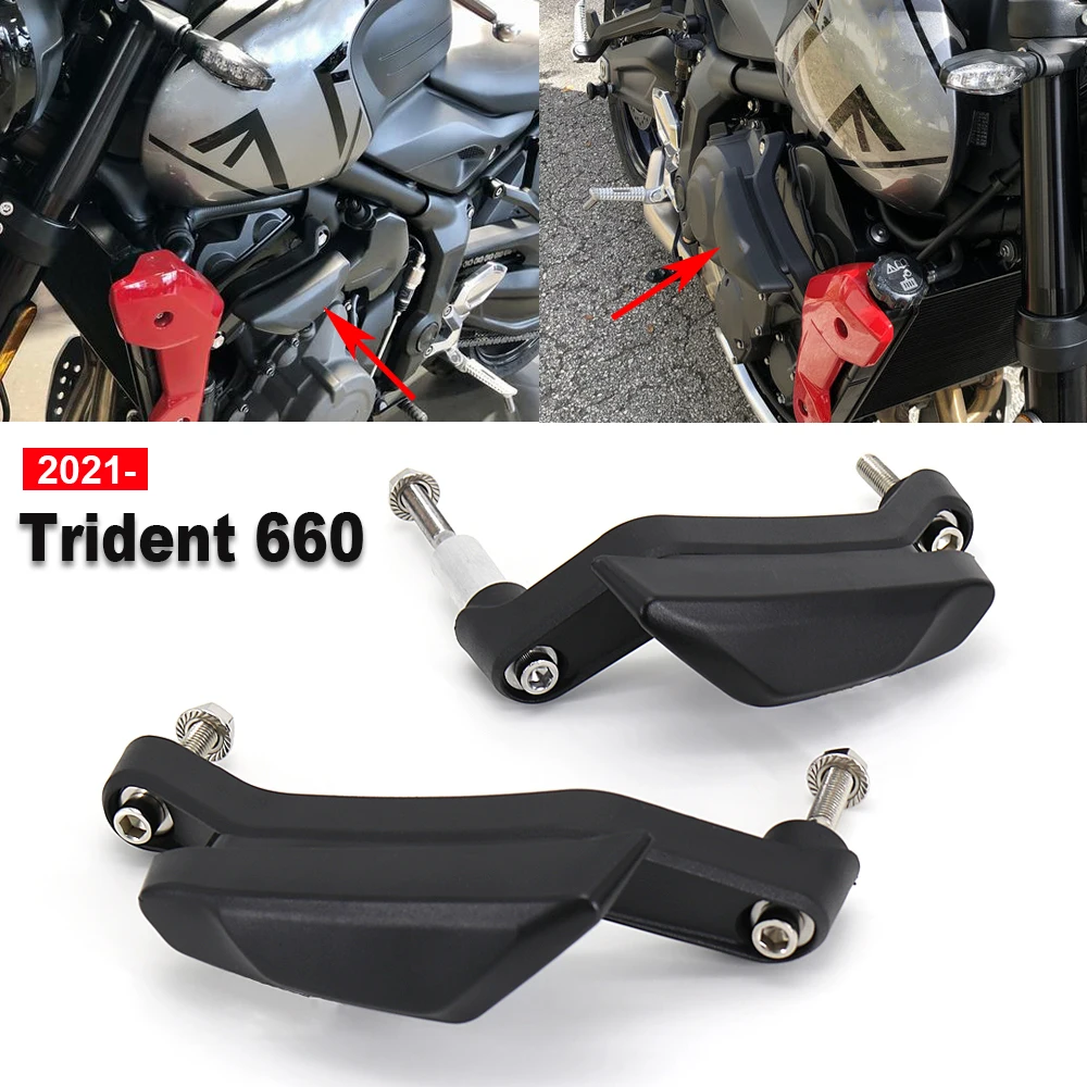 Подходит Для Trident660 Для Trident 660 2021 2022 Мотоциклетная Рама Слайдеры Защита Обтекателя От Крушения Катушки Защита От Падения Изображение 0