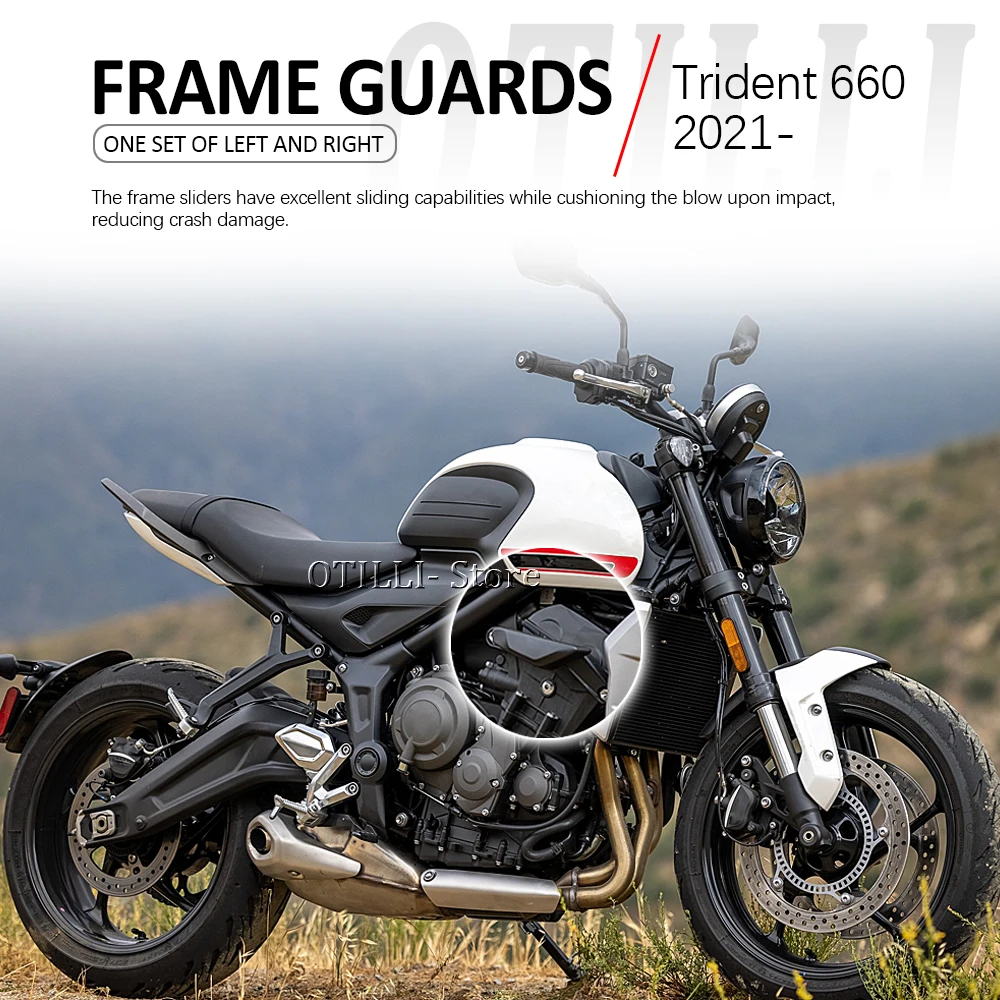Подходит Для Trident660 Для Trident 660 2021 2022 Мотоциклетная Рама Слайдеры Защита Обтекателя От Крушения Катушки Защита От Падения Изображение 1