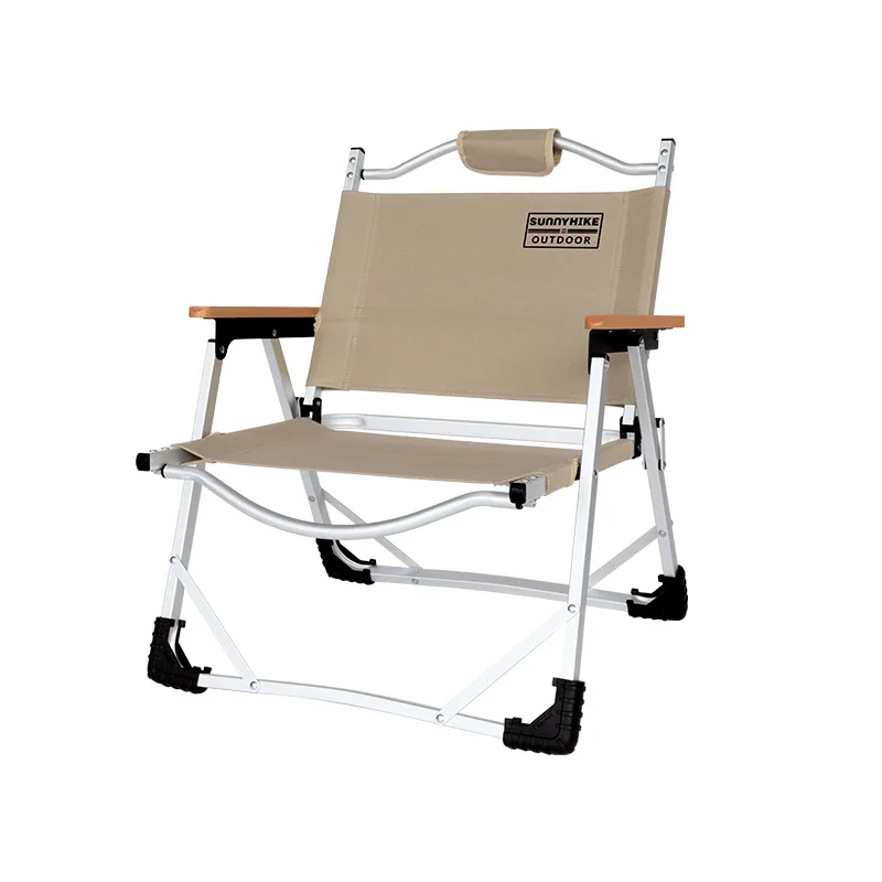 Легкий стул для рыбалки, пляжные стулья из алюминиевого сплава, дышащий износостойкий стул для альпинизма, противоскользящая мебель для путешествий Изображение 5