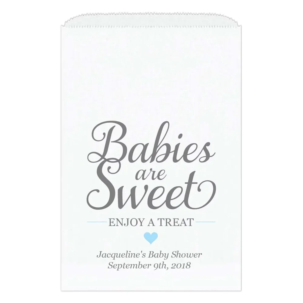 50 Пользовательских сумок Babies are sweet - Сумки Babies are sweet с угощением - Сумки для конфет для душа ребенка - Сумки для угощений для душа ребенка Изображение 1