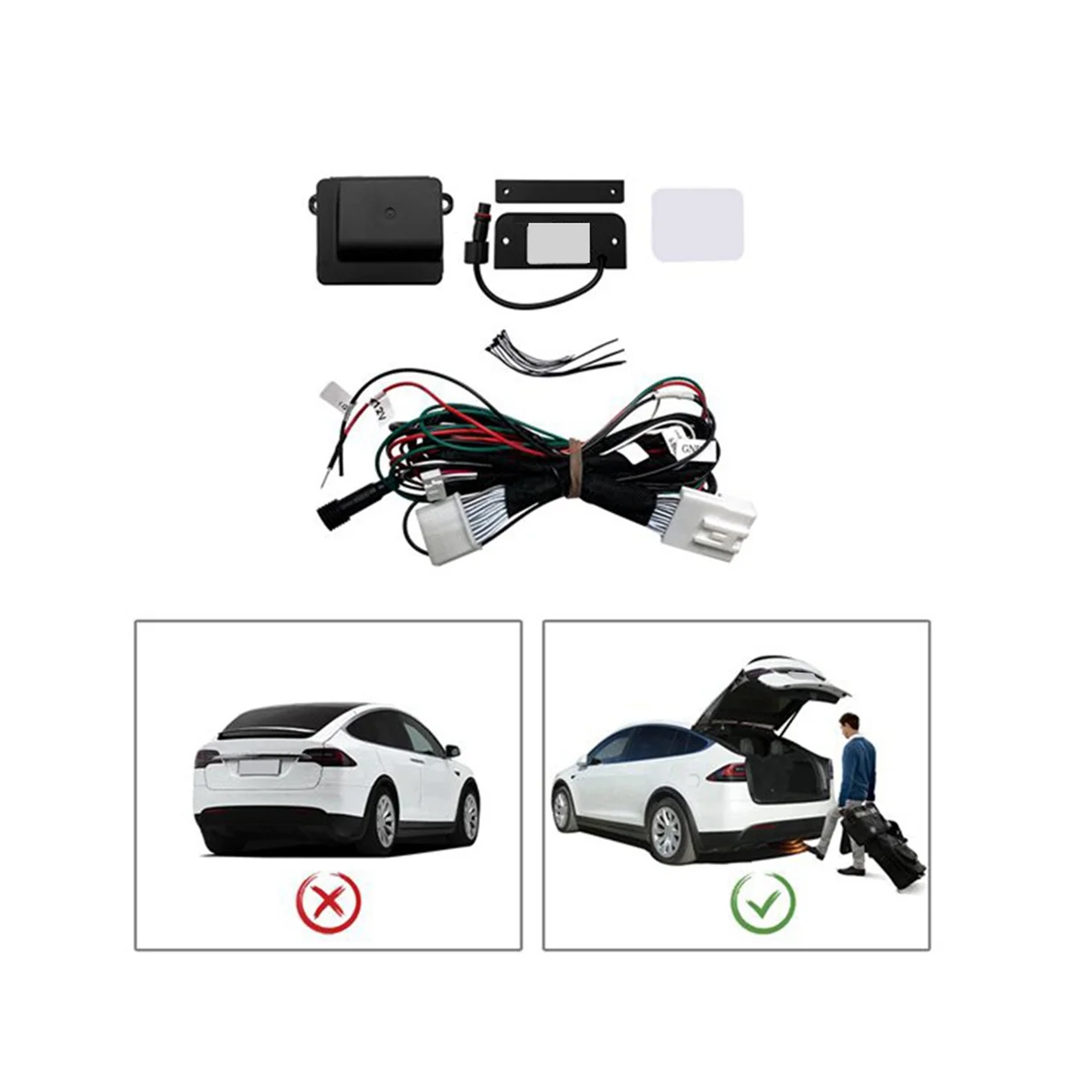 Автомобильный Умный Датчик Стопы, Электрический датчик задней двери, Электрическая Вспомогательная система для Tesla Model X Изображение 2
